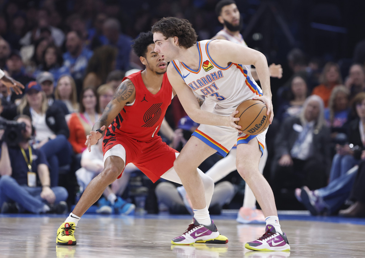 Josh Giddey, OKC Thunder, Anfernee Simons, Portland Trail Blazers